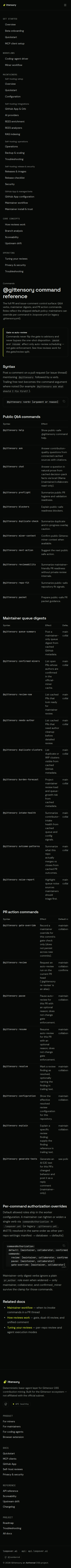before /docs/gittensory-commands (mobile)